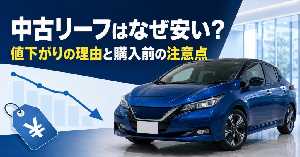 中古リーフはなぜ安い？5つの理由と後悔しない購入前の注意点のアイキャッチ画像