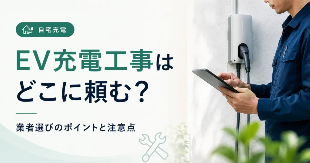 電気自動車の充電コンセント工事はどこに頼む？業者選びの注意点のアイキャッチ画像